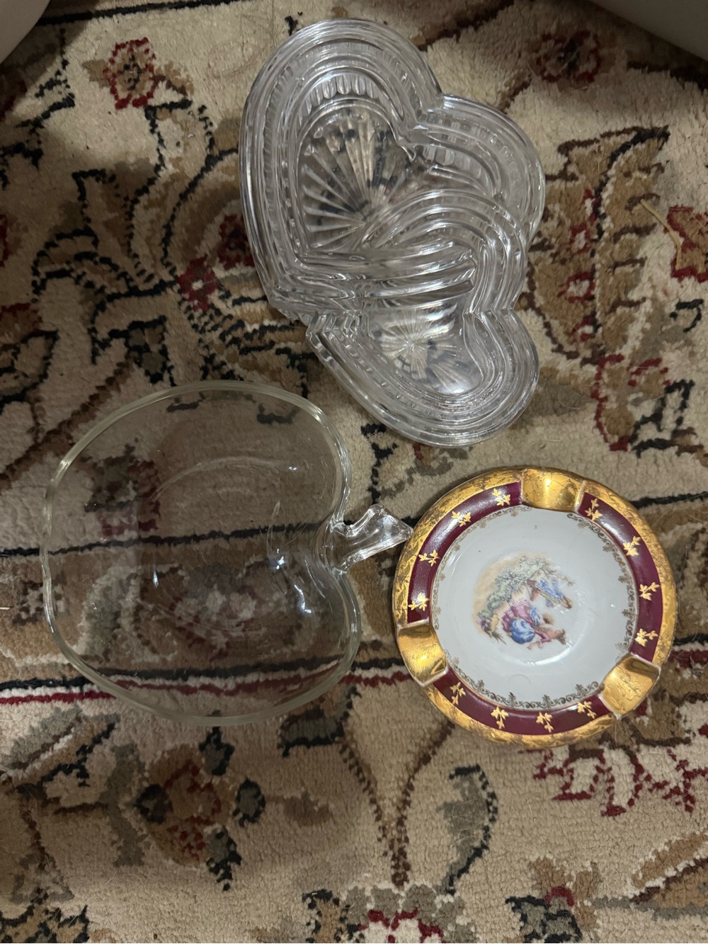 Clear Heart-Shaped Glass Dish - Elegant Clear Glass Serving Bowl